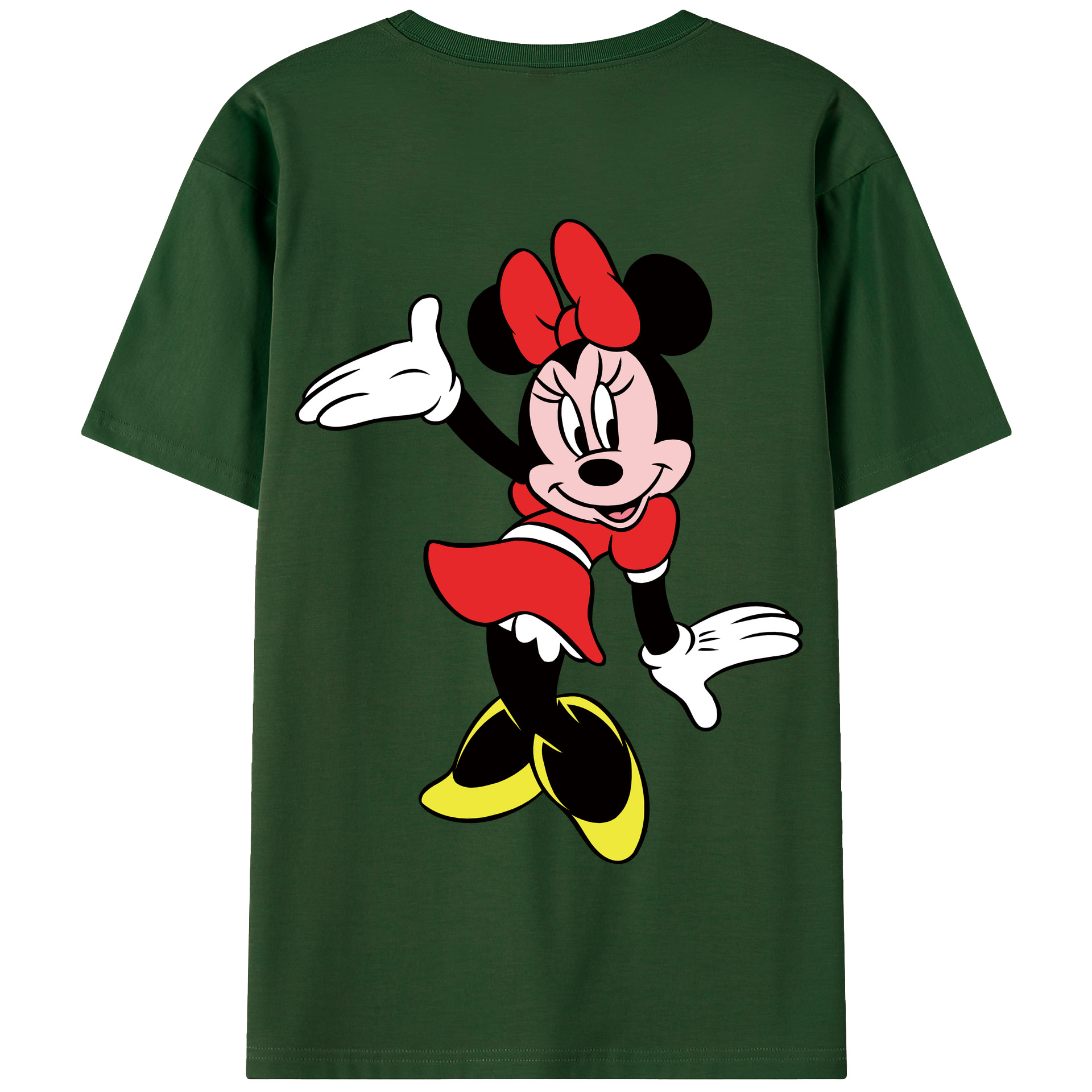 （画像用） ミッキーマウス Mickey Mouse 綿100％半袖Tシャツ（背面プリント）
